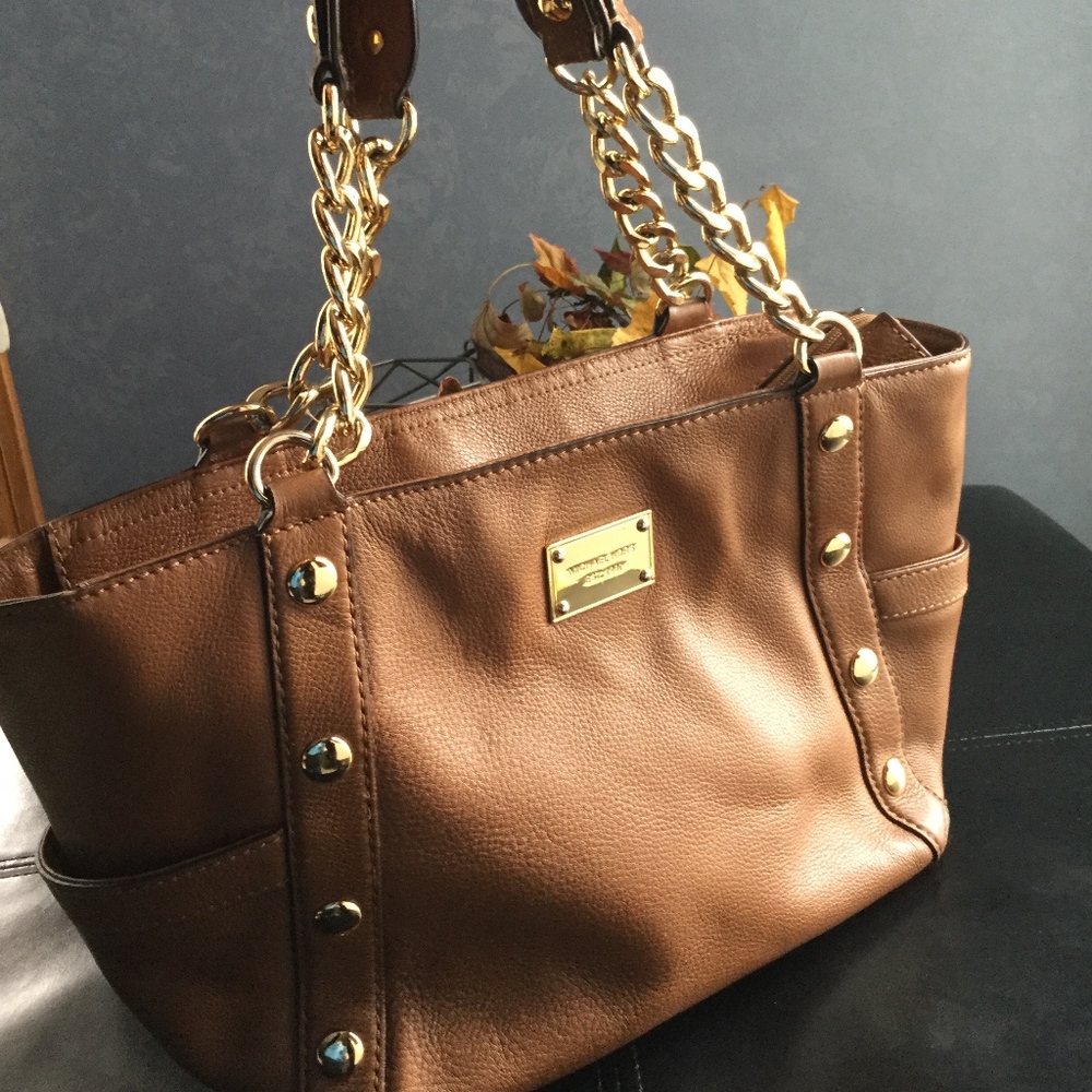 *Sale*Michael Kors Brown Chestnut Leather  Handbag